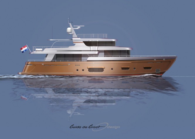 Next Generation Hybrid 27m Motor Yachts by Guido de Groot Design and Intec 