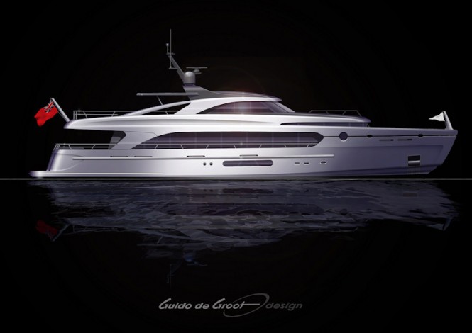 Next Generation Hybrid 34m Motor Yachts by Guido de Groot Design and Intec 