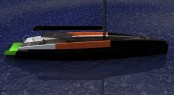 Side profile of the yacht OAI 115 by Carlo Cafiero Side profile of the yacht OAI 115 by Carlo Cafiero