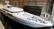 The AMELS 212 Superyacht IMAGINE before her launch &acirc;�� Photo by Amels & Dennis van Overbeeke