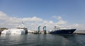 Motor yacht Polar Star and Yacht TV refinished at Rybovich Superyacht Marina