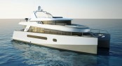 The new 58&acirc;�� trawler catamaran design by Stirling Design International and Alu Marine shipyard