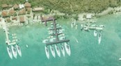 Quarterdeck Marina at Bitter End Yacht Club being refitted