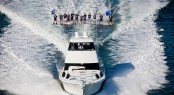 Riviera&acirc;��s 61 Series II Flybridge motor yacht launched and delivered with 12 water skiers in tow