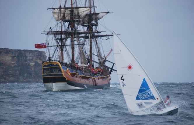 Sailing yacht Endeavour, replica of Captain James Cook’s ...