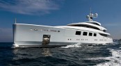 Superyacht NATALY at her sea trials in Italy - images by Benetti Yachts