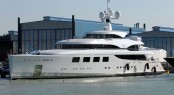 The 65 m Benetti Superyacht Nataly just after her Launch in Italy