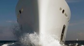 The 65 metre superyacht NATALY at her sea trials by Benetti - bow view