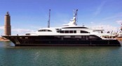 The Benetti Yacht Lyana ex Sofia FB248 at her launch in Italy 2011