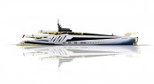100m motor yacht Duel design by Alex McDiarmid
