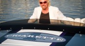Cigarette Racing & Sir Richard Branson stage 'Miami Vice' scene to celebrate the 25th Anniversary of Virgin Atlantic Airways London-Miami route - Credit Cigarette Racing