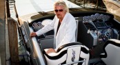 Cigarette Racing & Sir Richard Branson stage 'Miami Vice' scene to celebrate the 25th Anniversary of Virgin Atlantic Airways London-Miami route - Credit Cigarette Racing