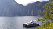 Maiden Voyage in the Norwegian Fjords for Charter yacht DAMRAK II &acirc;�� A 70 SUNREEF POWER