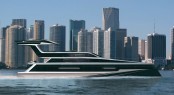 NedShip Emax Excalibur 22m express flybridge cruiser, Solar hybrid, GM Allison, VW marine, Sunpower PV carbon epoxy exoskeleton, carbon neutral, zero carbon plug-in copy