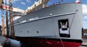 OCEA Commuter 155 named motor yacht 'ELISABET' at her launch in 2011 June