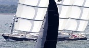 Phaedo and Maltese Falcon at the Transatlantic yacht race 2011 -  Richard Langdon