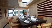 Sailing yacht AKALAM Dining Room - Credit: Lloyd Images Sailing yacht AKALAM Dining Room - Credit: Lloyd Images