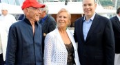 The owners of SY Zefira with HSH Prince Albert II of Monaco