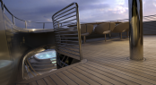 View of the swimming pool on board of the Yacht MONDO45 Explorer View of the swimming pool on board of the Yacht MONDO45 Explorer