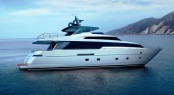 Exterior of the new Sanlorenzo SL94 motor yacht series set for debut