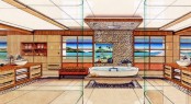 Francois Zuretti designed yacht Lyana interior