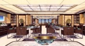 Interior of Benetti superyacht Lyana ex Project Sofia (FB248) designed by Francois Zuretti