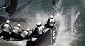 ORACLE Racing - Boat preparation - AC45 OR 5 1st sailing trails
