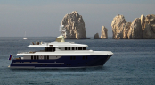 Rendering of the 33m expedition yacht by MS Yachts in Russia