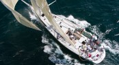 Sailing yacht Zaraffa at the start of the Transatlantic Race 2011. Photo by Amory Ross