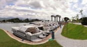 Sanlorenzo installs new Marina travel lift for fibreglass planning hulls from 62 to 108' Sanlorenzo installs new Marina travel lift for fibreglass planning hulls from 62 to 108'