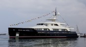 The first Codecasa 42m Vintage Series superyacht at her launch