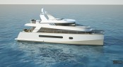 The new 65&acirc;�� trawler catamaran by Alu Marine shipyard and Stirling Design International  