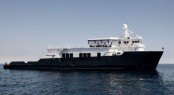 The new profile of the 50m Mystere Shadow after refit. The new profile of the 50m Mystere Shadow after refit.