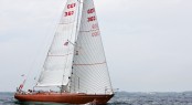 Transatlantic Race 2011 Sailing yacht Sasha crossed the finish line at The Lizard at 2010 UTC on 17 July. (photo credit TR2011Amory Ross)