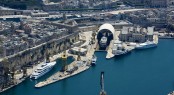 Aerial View of the Palumbo Malta Superyacht Facilities