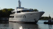 F45 motor yacht Helix launched by Feadship Royal Van Lent