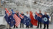 Members of the Gold Coast Marine Expo Organising Committee showcase the international flavour of this upcoming boat show