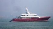 Motor yacht Mazu, the second in the MARCO POLO SERIES on her sea trial and is soon to be delivered