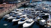 Riviera's floating display at the 2011 Sydney International Boat Show where the company sold 11 new boats totalling $14.7 million