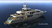 Sunrise 50m - A 50m Tri-Deck Displacement Motor Yacht by Sunrise Yachts developed in collaboration with Espen Oeino International and Frank Darnet Design.