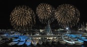 Fireworks at the Genoa International Boat Show