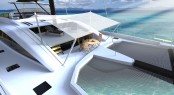 JFA Long Island 85 Catamaran by Marc Lombard - Front deck JFA Long Island 85 Catamaran by Marc Lombard - Front deck