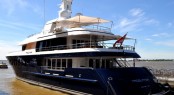 Motor yacht Madsummer  (ex TV) at Dennis Conner's North Cove 