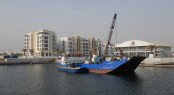 Pre drilling through the rock has been completed at Almouj Marina and the team is now ready to start the pile installation-l