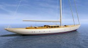 Sparkman & Stephens designed sailing yacht FSS 130 for Front Street Shipyard
