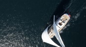 Superyacht SARAFIN - bird's view at the first Oyster 100 sailing yacht &Acirc;&copy; Copyright Oyster Marine