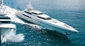 The 73 metre-long and only 10-metre-wide superyacht Silver is powered by two MTU diesel engines type 16V 4000 M93 and thus reaches a maximum speed of 27 knots. - Credit Tognum