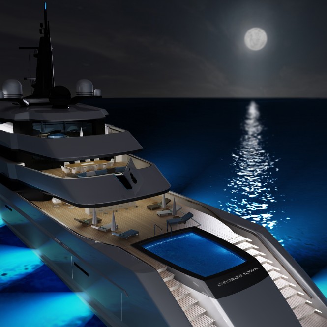 The 90m XE-90 motor yacht design by Nod Design
