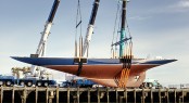 Classic JClass charter yacht Endeavour launched after refit