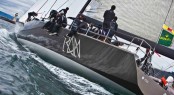 Yacht of the Year for 2011 has been awarded to Niklas Zennstr&Atilde;&para;m's JV 72, sailing yacht R&Atilde;&iexcl;n Credit RolexCarlo Borlenghi